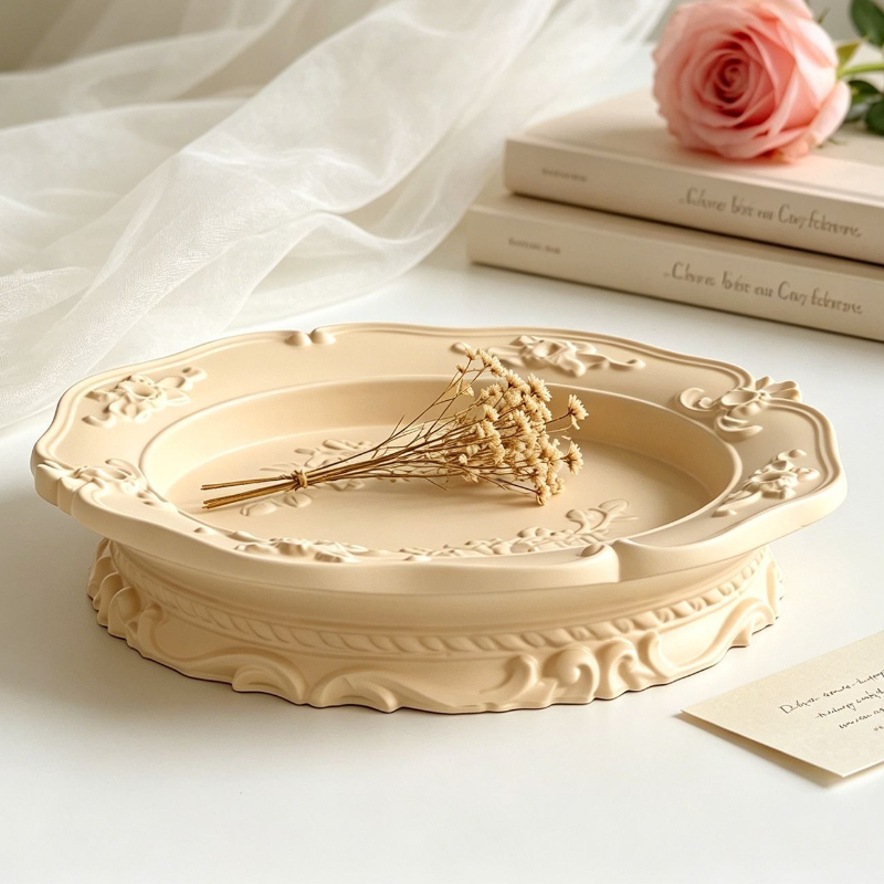 Melt Pour Soap Base - قالب سيليكون أنيق بتصميم باروكي عتيق