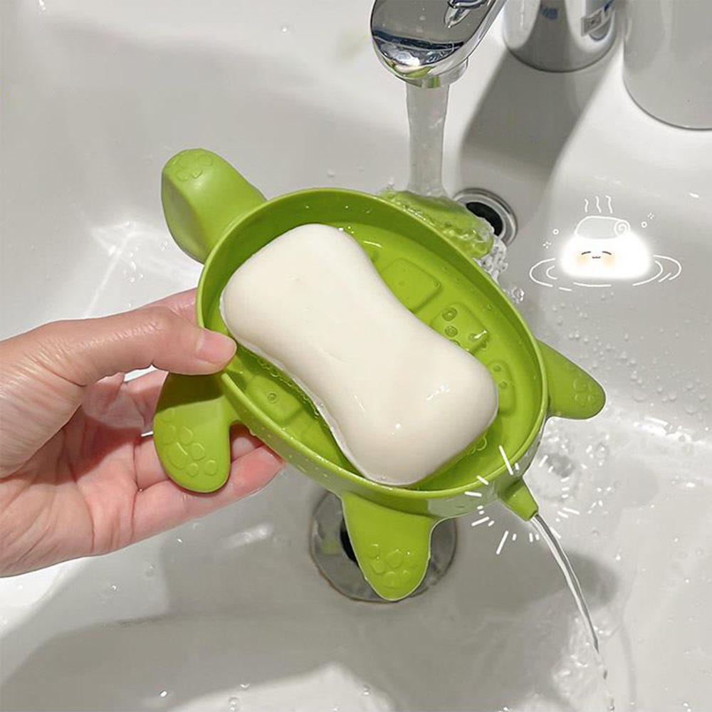 Soap Dish Draining - صندوق صابون تصريف السلحفاة، حامل صابون