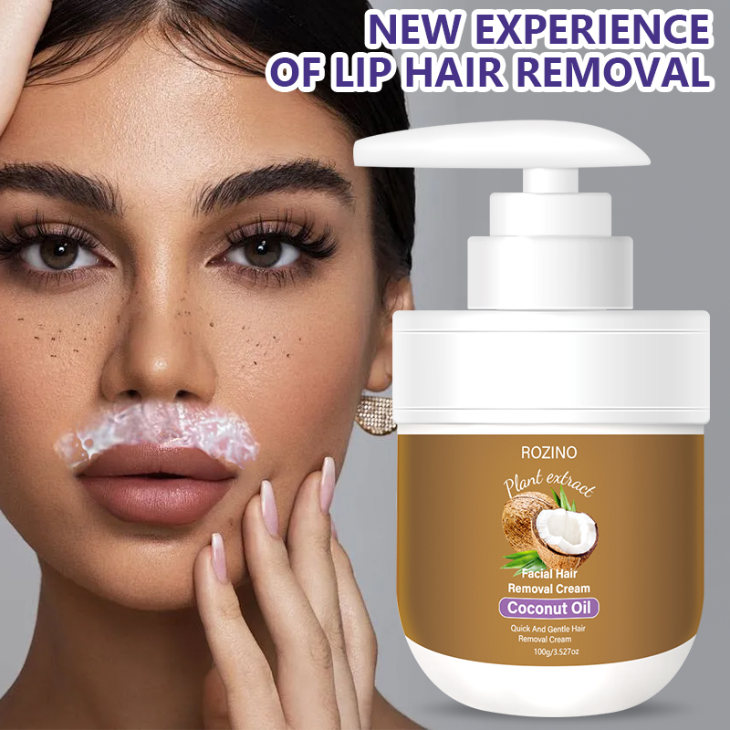 Coconut Oil Refined - كريم روزينو لإزالة شعر الشفاه بزيت