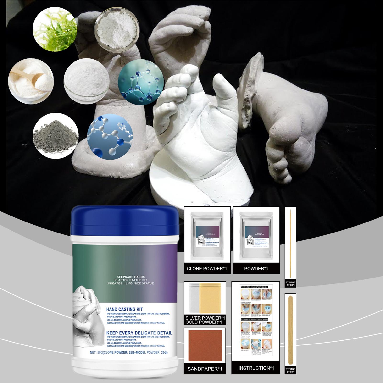 Soap Making Kits - مجموعة صب قوالب اليدين والقدمين للأطفال،
