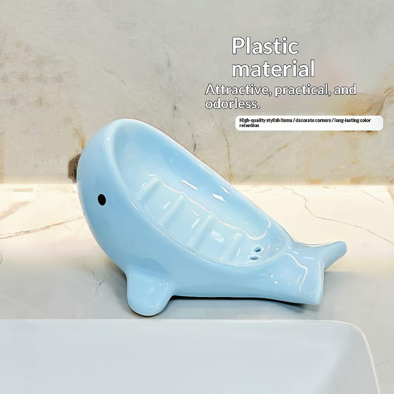 طبق صابون على شكل حوت مبتكر لل - مراجعة Soap Dish Draining وسعره