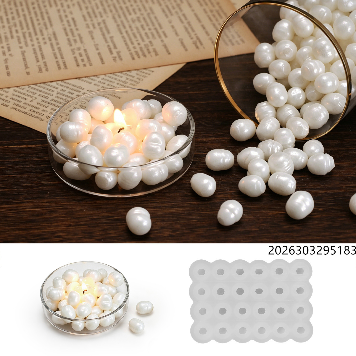 قالب شمع علاجي بتصميم لؤلؤ الب - مراجعة Melt Pour Soap Base وسعره