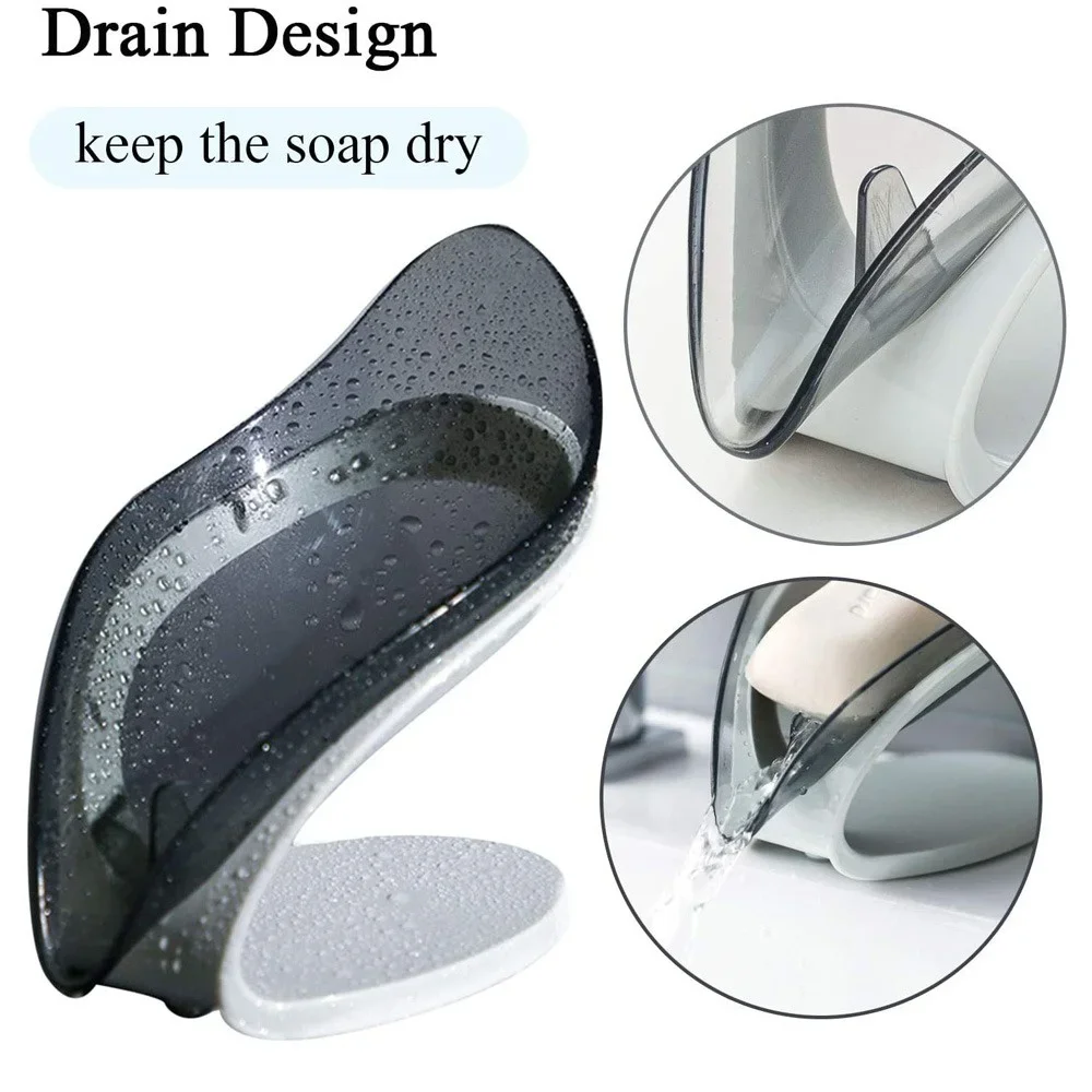 حامل صابون على شكل ورقة شجر مع - مراجعة Soap Dish Draining وسعره