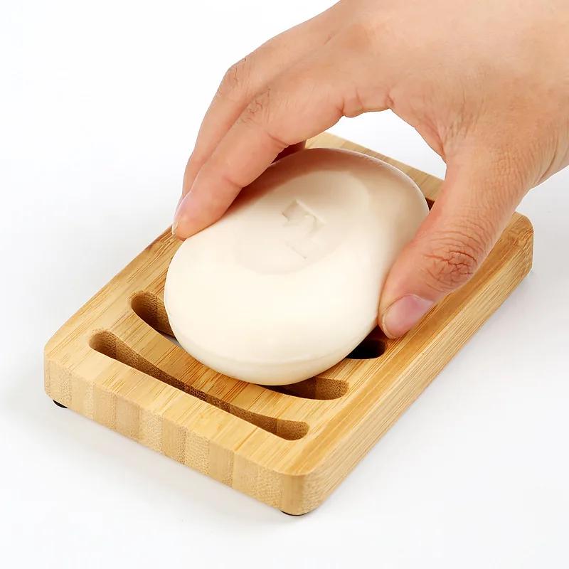 حامل صابون خشبي من الخيزران ال - مراجعة Soap Dish Draining وسعره