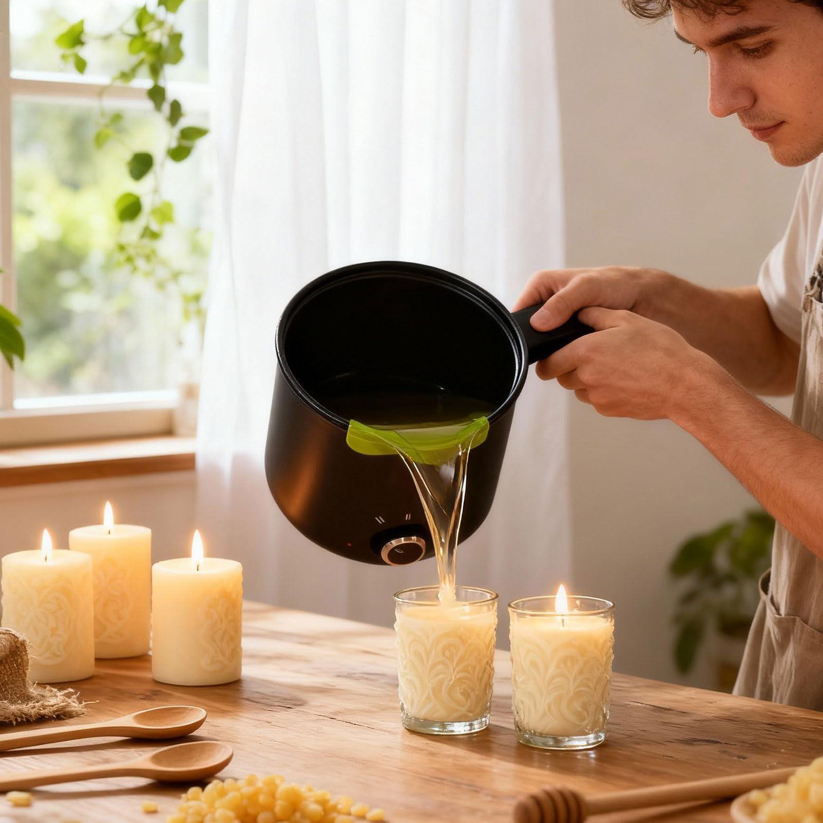 وعاء كهربائي لصهر شمع الشموع س - مراجعة Soap Making Kits وسعره