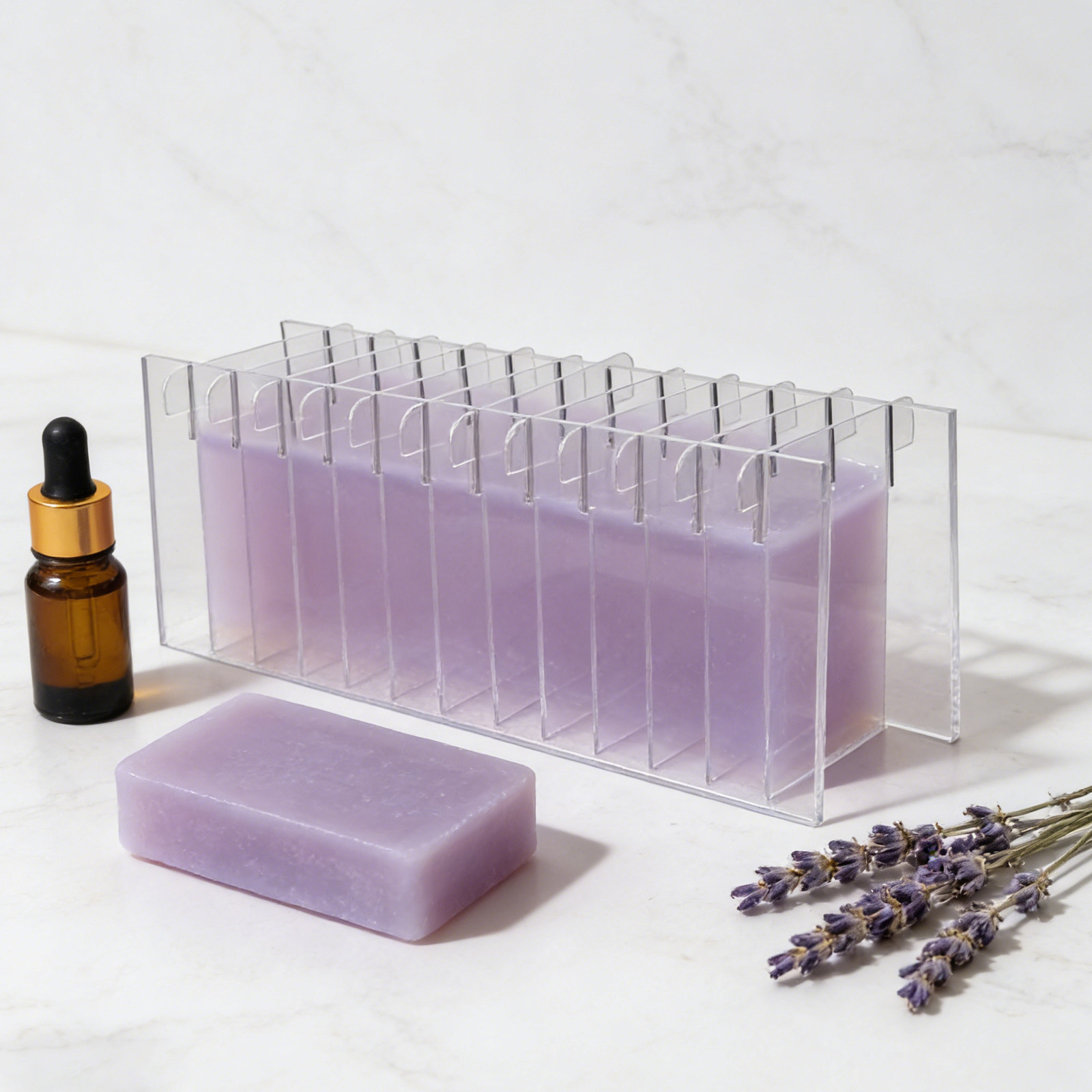 لوح تقسيم الصابون الأكريليكي ل - مراجعة Soap Making Accessories وسعره