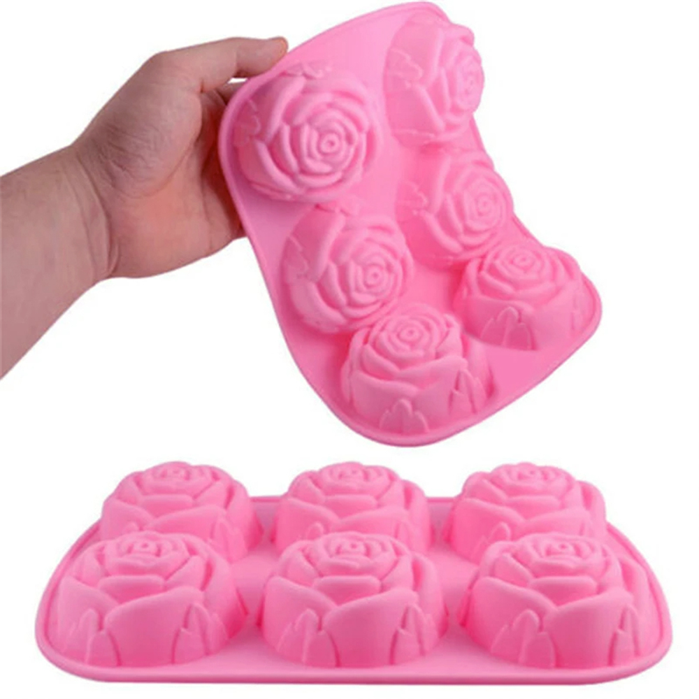 6 ثقوب زهرة الورد اليدوية الصا - مراجعة Soap Making Items وسعره