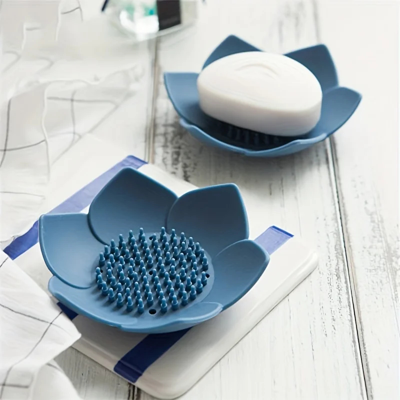 صندوق صابون للحمام بتصميم زهرة - مراجعة Soap Dish Draining وسعره