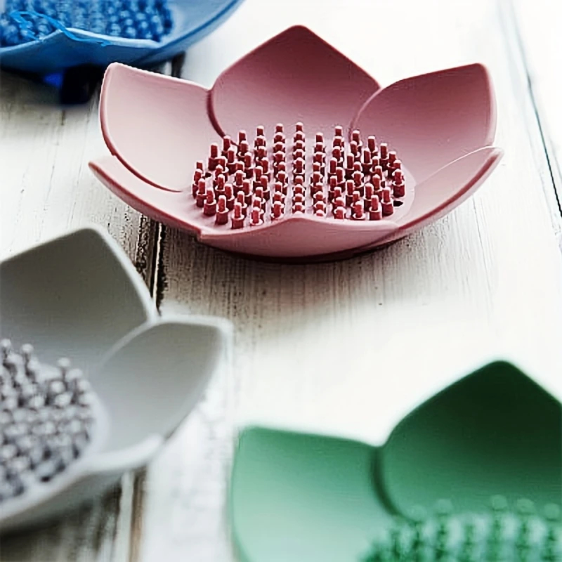 صندوق صابون للحمام بتصميم زهرة - مراجعة Soap Dish Draining وسعره