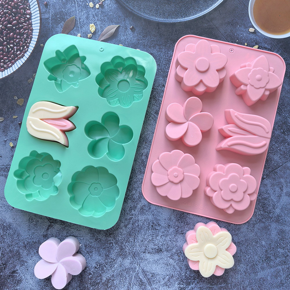 قوالب سيليكون على شكل زهور متن - مراجعة Soap Making Items وسعره