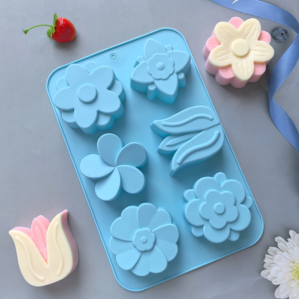 قوالب سيليكون على شكل زهور متن - مراجعة Soap Making Items وسعره