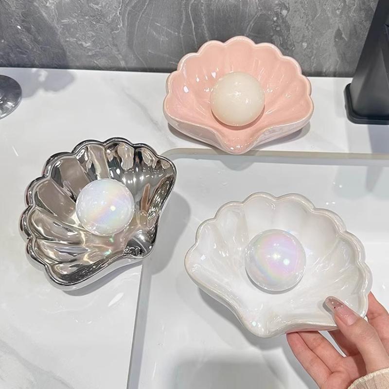 1/2 قطعة حامل صابون على شكل صد - مراجعة Soap Dish Draining وسعره