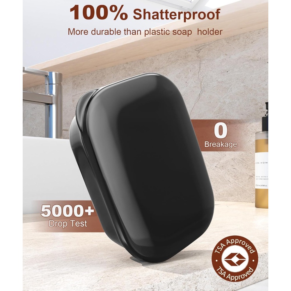 حاوية صابون مانعة للتسرب مع غط - مراجعة Soap Dish Draining وسعره