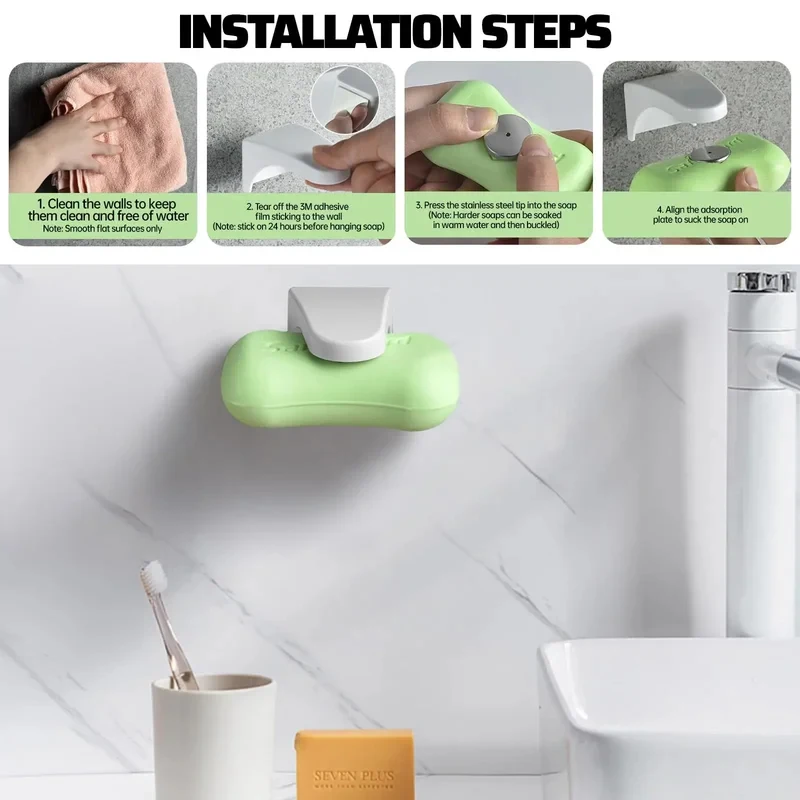 حامل صابون مغناطيسي، صندوق صاب - مراجعة Soap Dish Draining وسعره